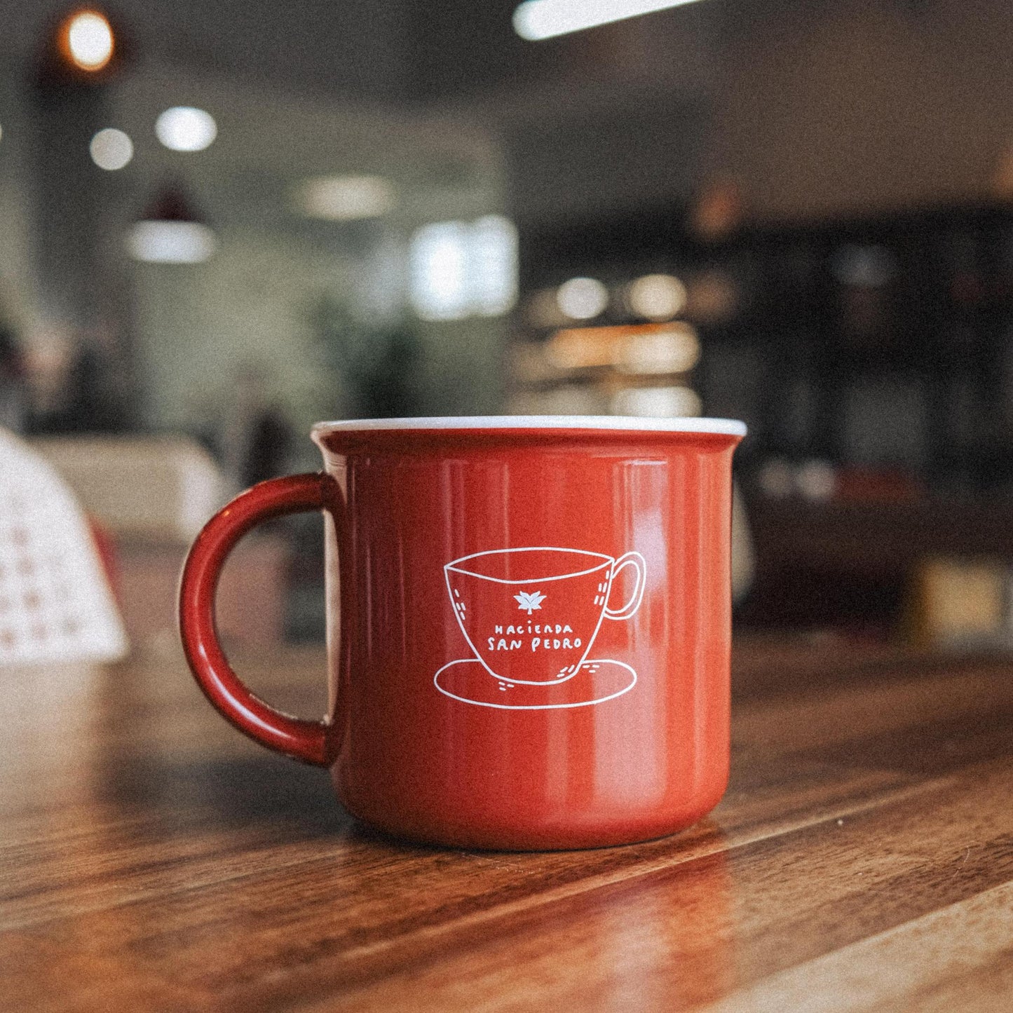 Red Ceramic Mug | Illustrated